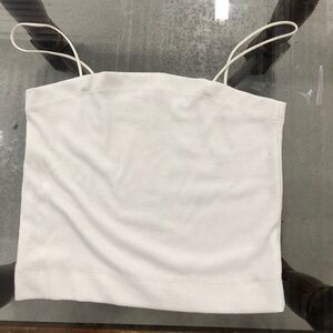 American Eagle White Crop Top- Women’s Small